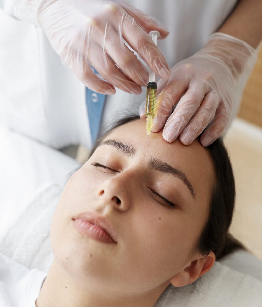 high-angle-woman-getting-prp-treatment